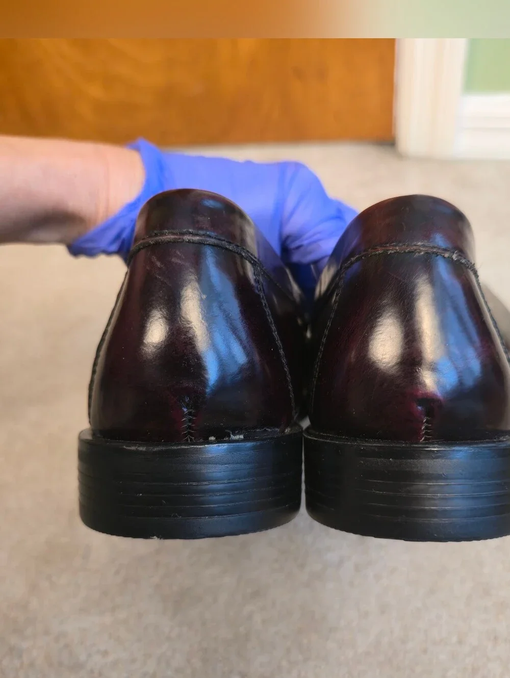 G.H. Bass Parker kiltie buckle loafers in burgundy leather Size 9.5